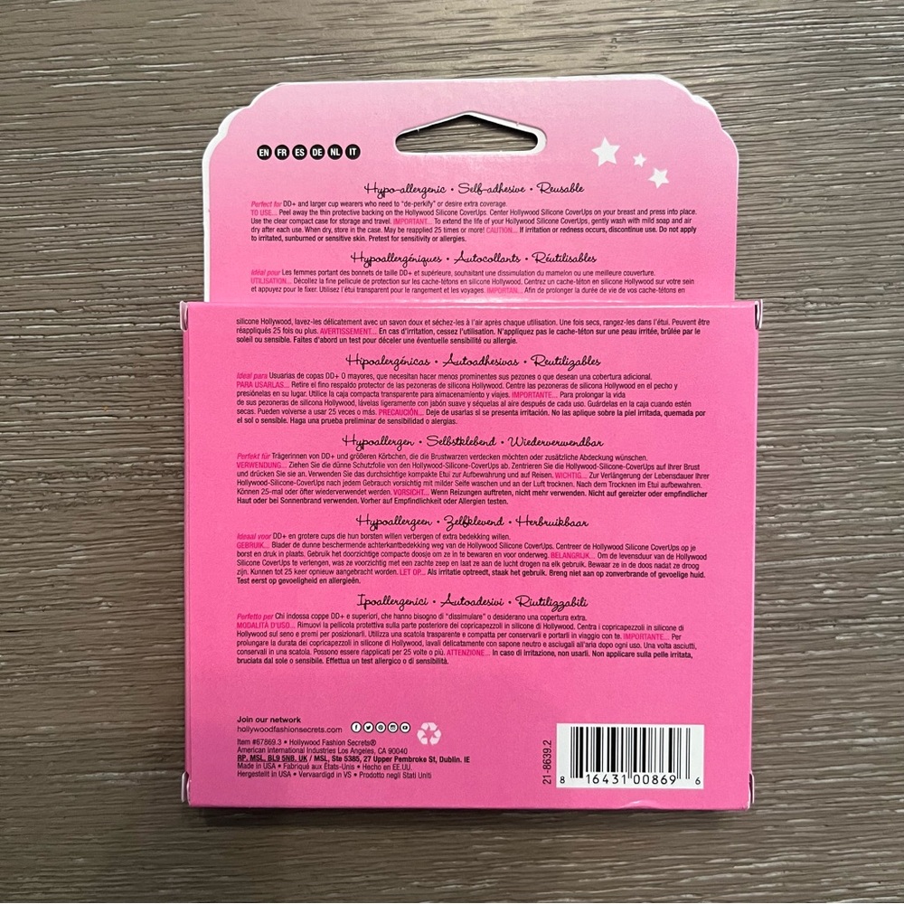 Hollywood Stars Silicone Nipple Covers - Picture 2 of 4